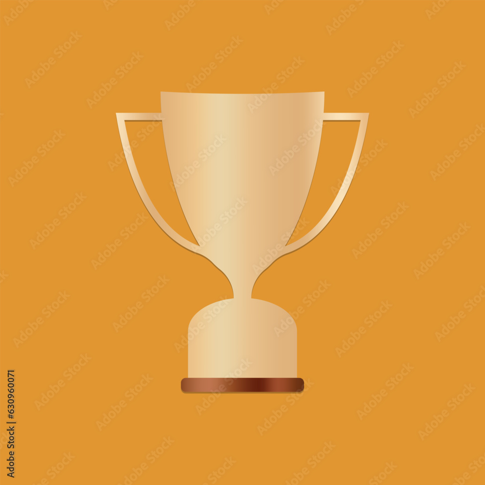 Trophy cup icon. Flat design style eps 10 vector illustration Trophy cup icon. Flat design style eps 10 vector illustration