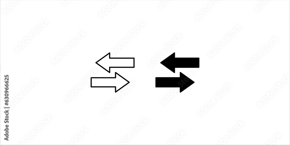 Transfer arrow line icon set. linear style sign for mobile concept and web design. Right arrow left simple line vector icon. Symbol, logo illustration.
Transfer arrow line icon set. linear style sign for mobile concept and web design. Right arrow left simple line vector icon. Symbol, logo illustration.
