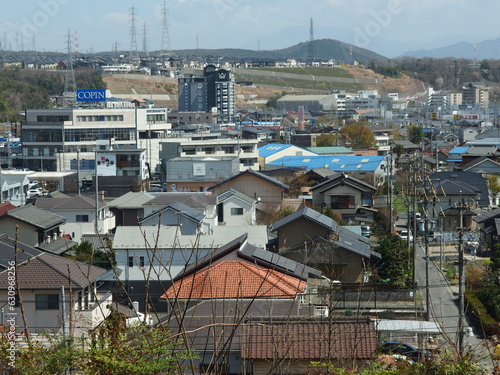 多治見市赤坂町から見た多治見市街地の風景