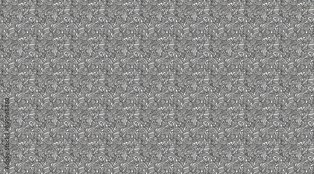A Black and White Abstract Pattern A Black and White Abstract Pattern