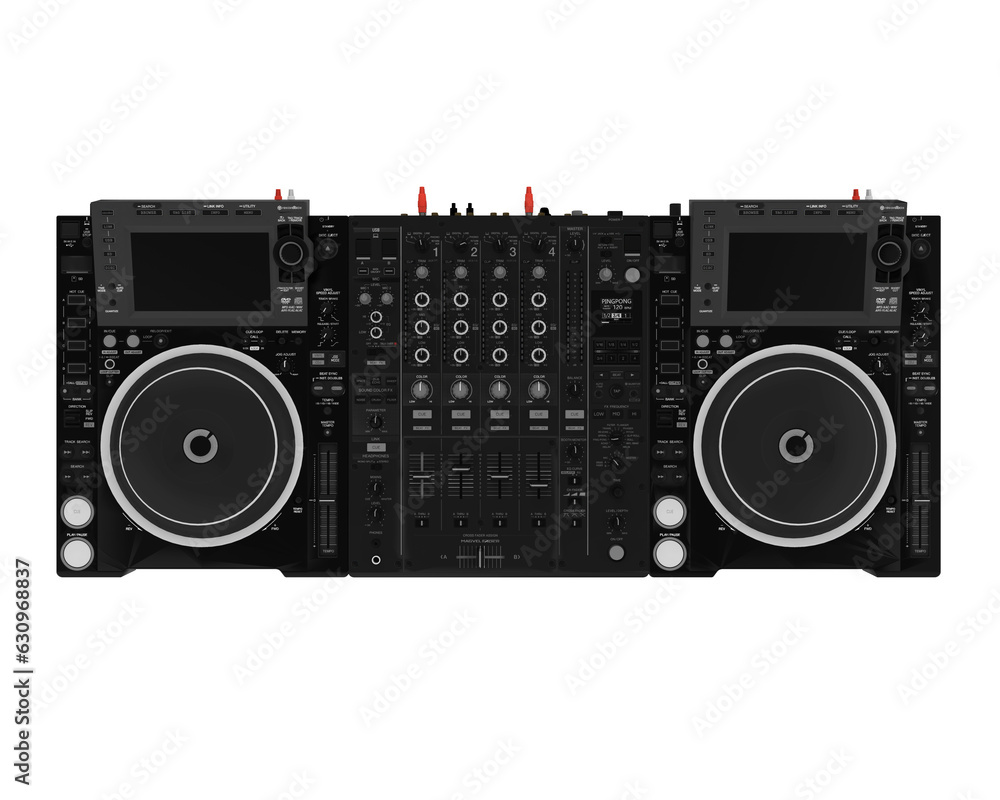 Fototapeta premium DJ Music Mixer Isolated