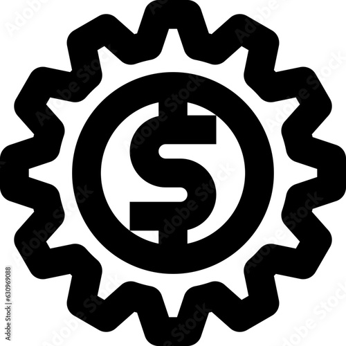 service api black outline icon