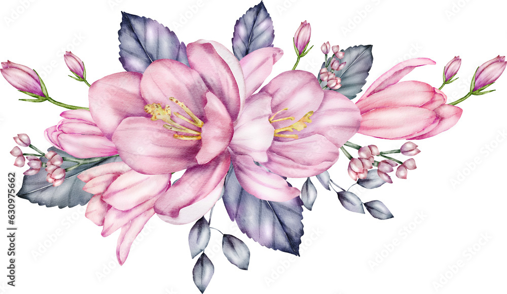 Flower Bouquet Watercolor illustration Flower Bouquet Watercolor illustration