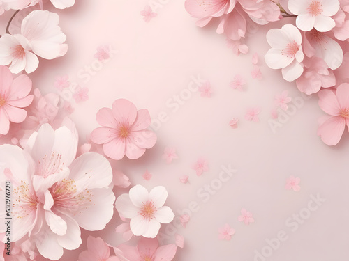 pink flower isolated wallpaper top view background cherry blossom  © COOL