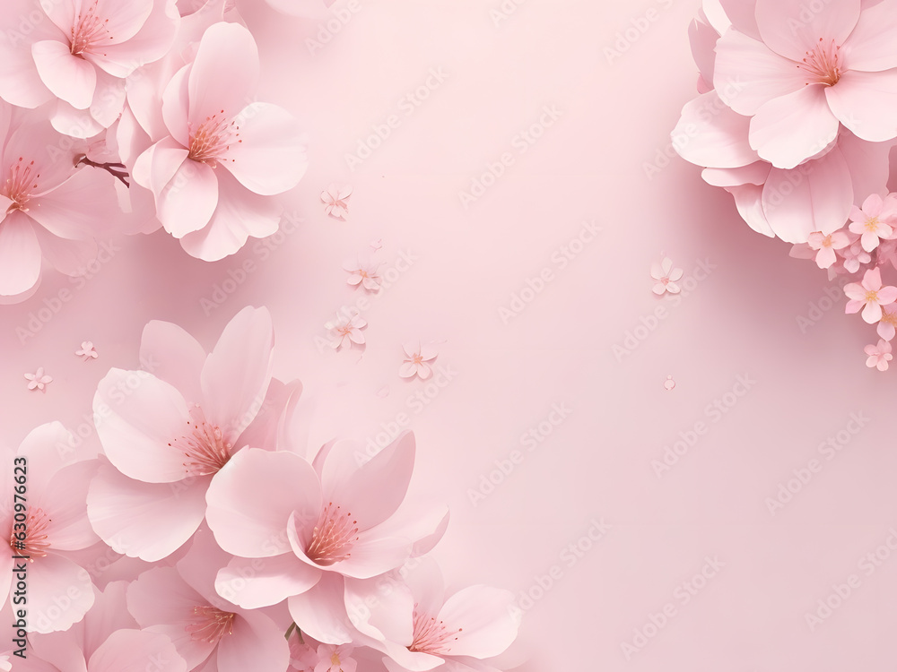 pink flower isolated wallpaper top view background cherry blossom 