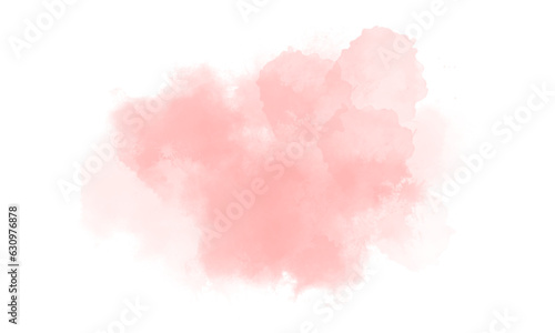 Abstract soft watercolor brush stroke transparent background