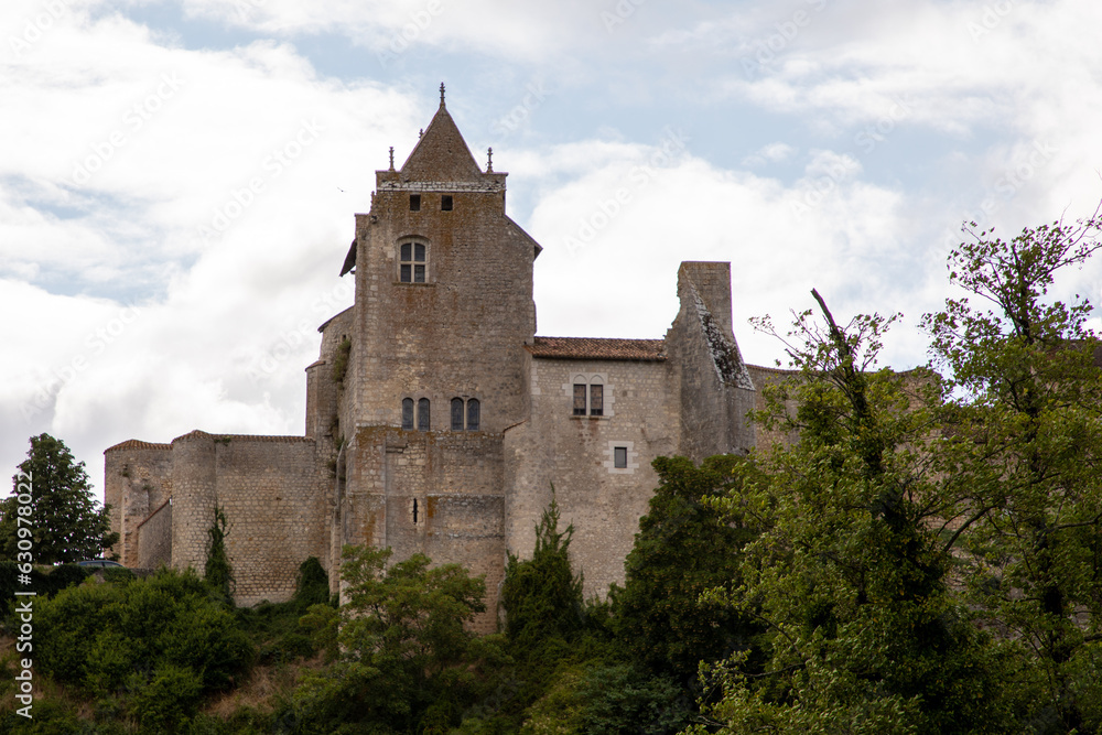 Chauvigny medieval Castle tower of the bishops baronial in west france