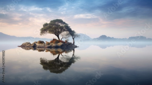 Images portray calm lakes with mirror-like reflections, showcasing the peacefulness and serenity of these bodies of water