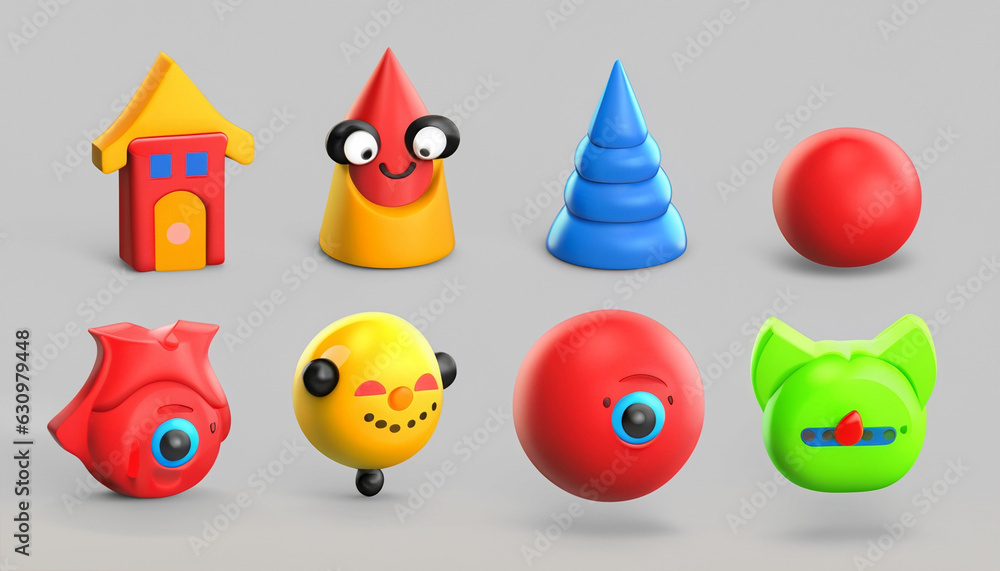Set of 3d cute wooden toy Set of 3d cute wooden toy
