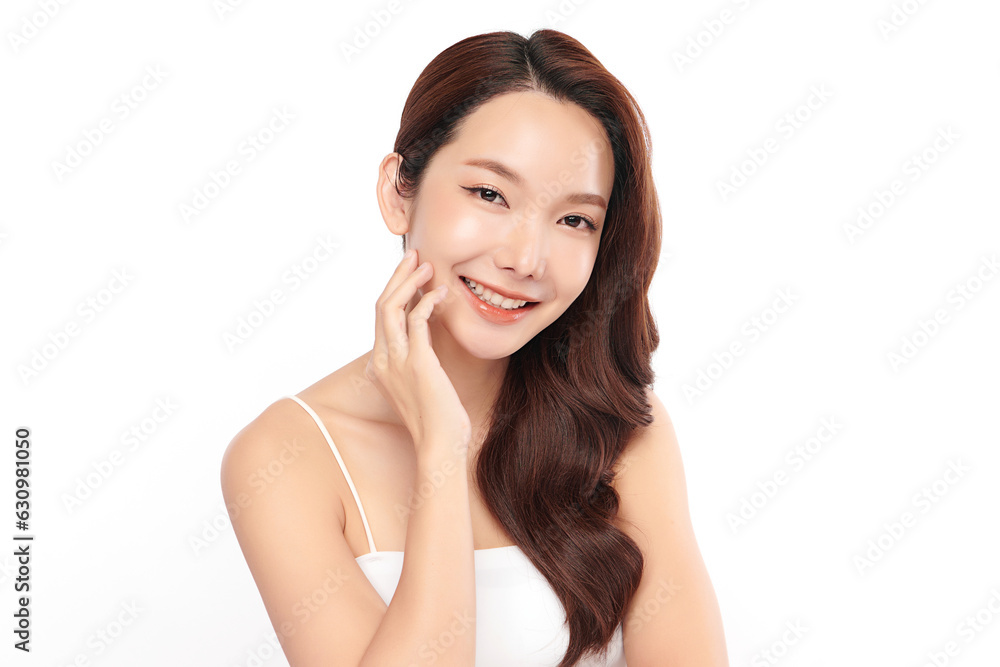 Beautiful young asian woman with clean fresh skin on white background, Face care, Facial treatment, Cosmetology, beauty and spa, Asian women portrait. Beautiful young asian woman with clean fresh skin on white background, Face care, Facial treatment, Cosmetology, beauty and spa, Asian women portrait.