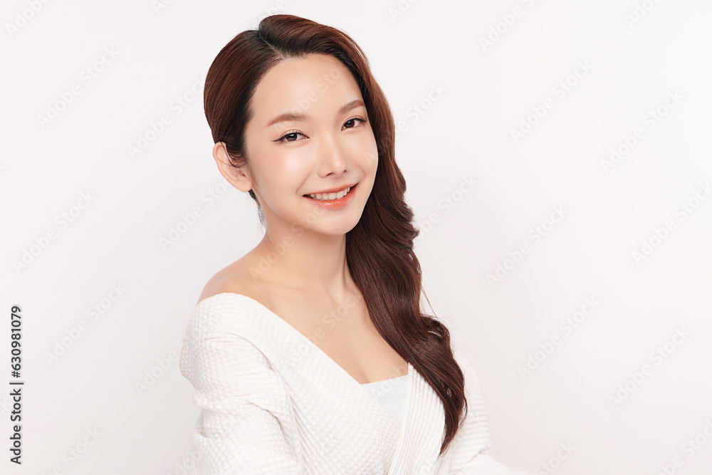 Beautiful young asian woman with clean fresh skin on white background, Face care, Facial treatment, Cosmetology, beauty and spa, Asian women portrait. Beautiful young asian woman with clean fresh skin on white background, Face care, Facial treatment, Cosmetology, beauty and spa, Asian women portrait.