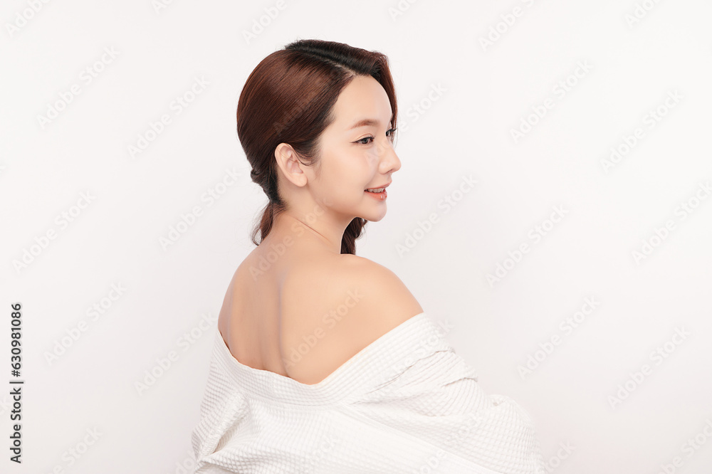 Beautiful young asian woman with clean fresh skin on white background, Face care, Facial treatment, Cosmetology, beauty and spa, Asian women portrait. Beautiful young asian woman with clean fresh skin on white background, Face care, Facial treatment, Cosmetology, beauty and spa, Asian women portrait.