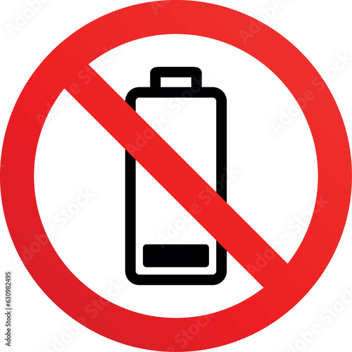 No energy , low energy sign symbol. Vector illustration photo