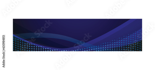 Blue dynamic wavy and grunge halftone banner and poster background