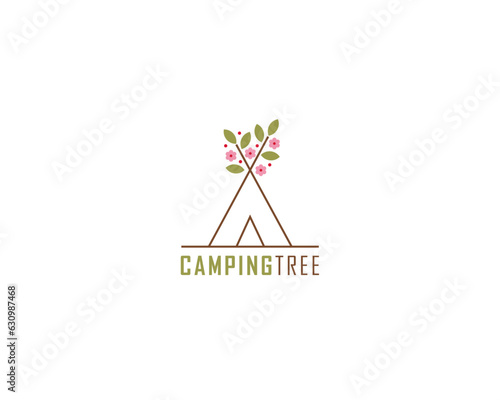Camping Tree Logo Design