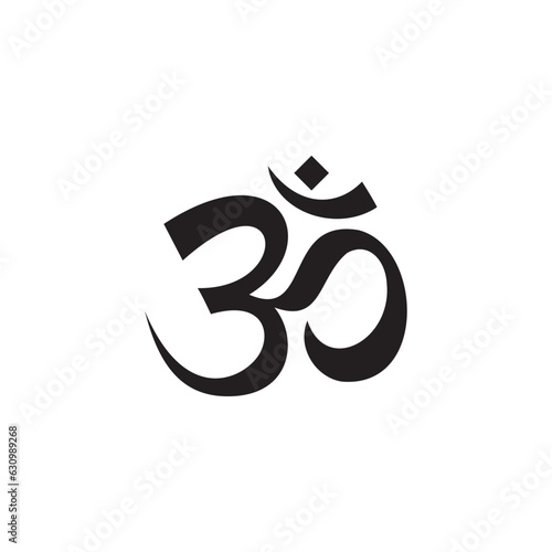 Hinduism om  icon vector symbol