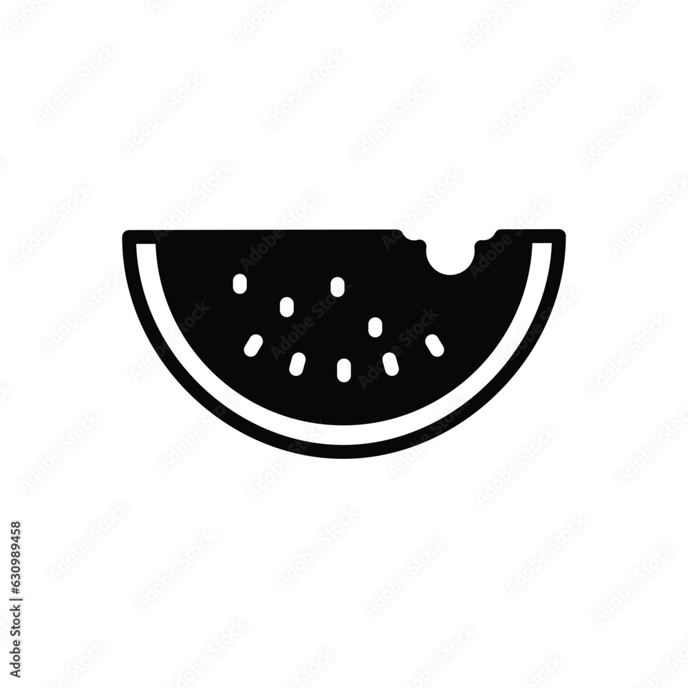 Watermelon icon vector stock illustration. Watermelon icon vector stock illustration.