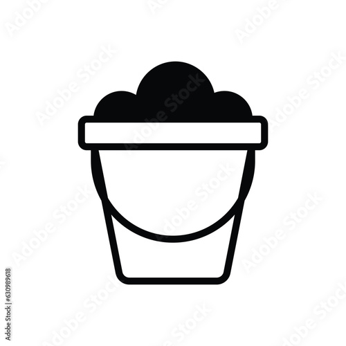 Sand Basket icon vector stock illustration.