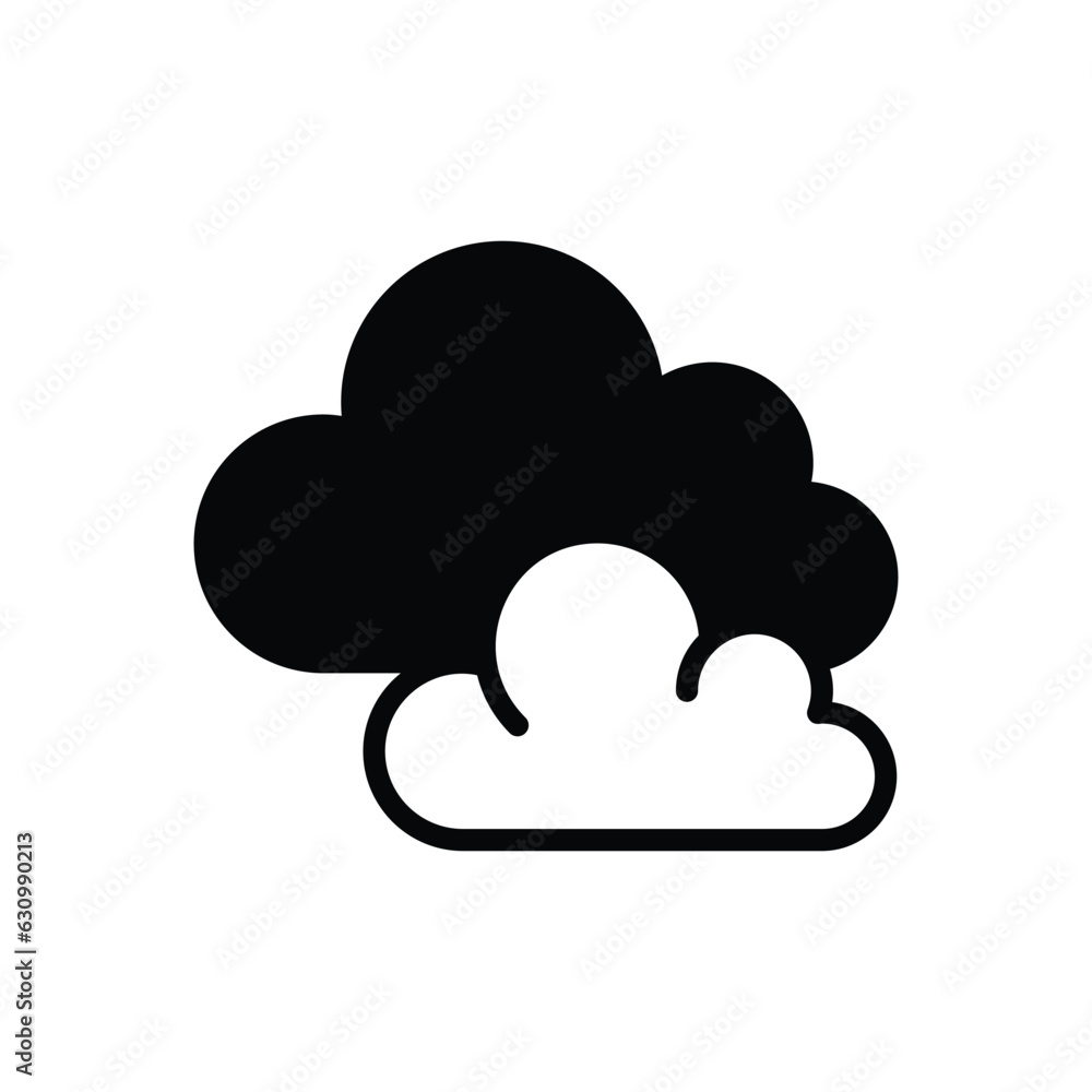 Cloud icon vector stock illustration. Cloud icon vector stock illustration.