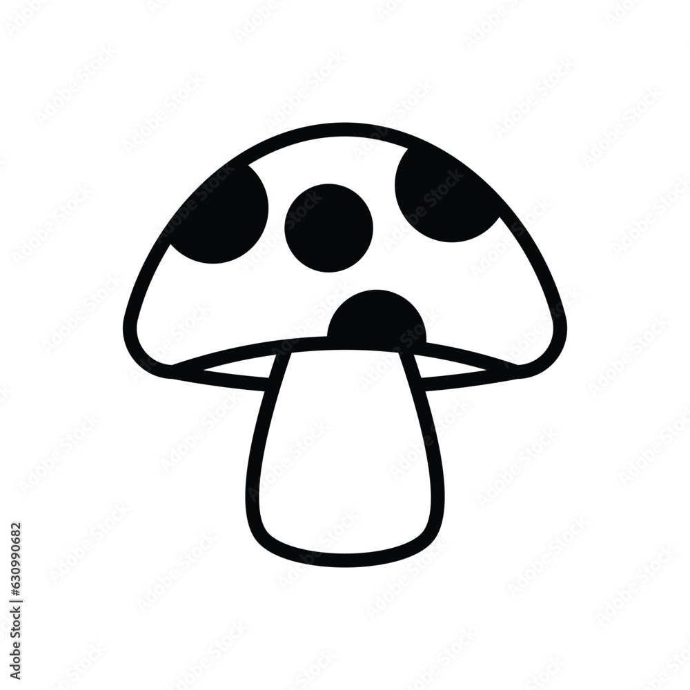 Mushroom icon vector stock illustration. Mushroom icon vector stock illustration.