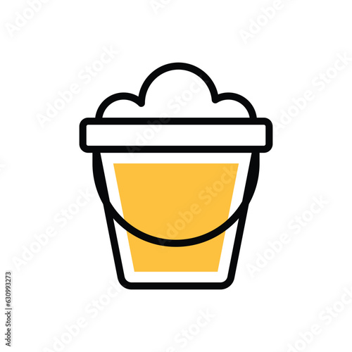 Sand Basket icon vector stock illustration.