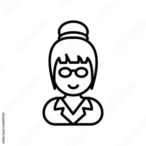 Teacher icon in vector. Illustration