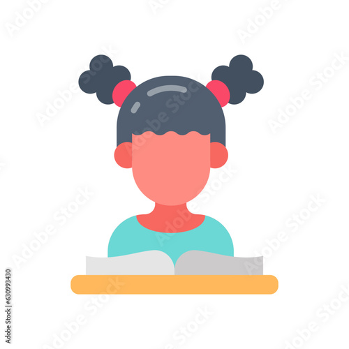 Reading icon in vector. Illustration