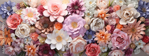 various flowers for a background