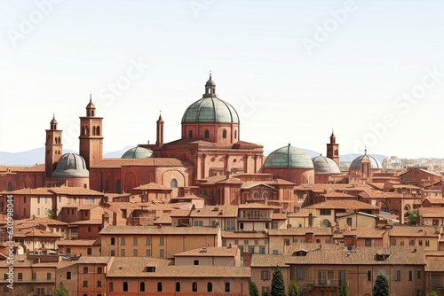 Bologna isolated on white background/