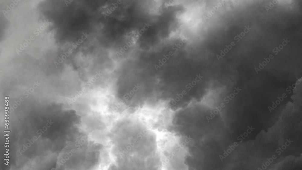 Dramatic Bolt Of Cumulonimbus Cloud. Dramatic Bolt Of Cumulonimbus Cloud.