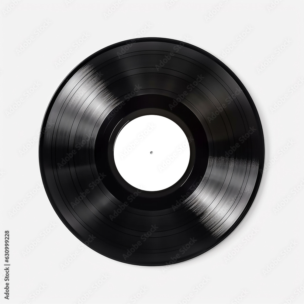 Vinyl Record Isolated On White Background.