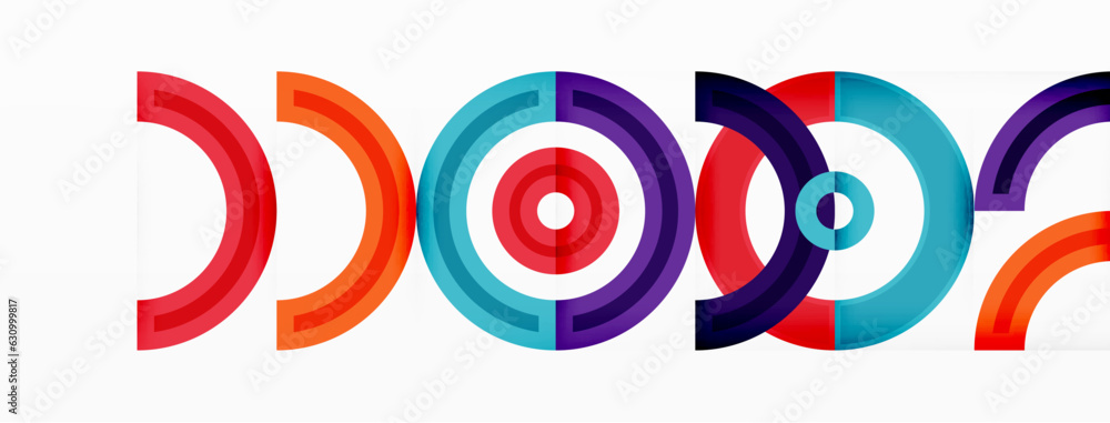Circles are arranged in a grid pattern abstract background and feature a range of different colors, including shades of various colors. Template for wallpaper, banner, presentation, background Circles are arranged in a grid pattern abstract background and feature a range of different colors, including shades of various colors. Template for wallpaper, banner, presentation, background