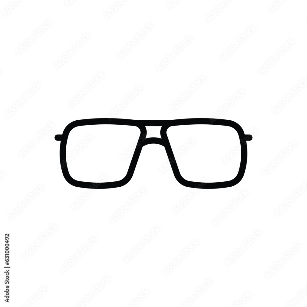 Sun Glasses icon vector stock illustration. Sun Glasses icon vector stock illustration.