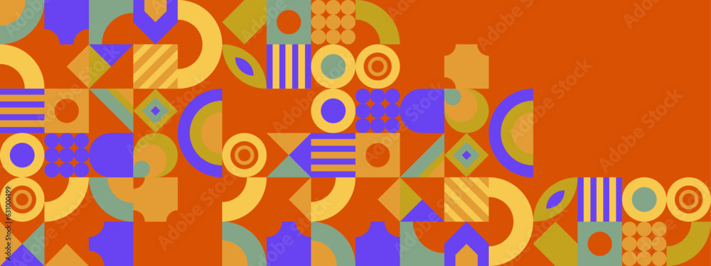 Template with a colorful gradient triangular pattern on each corner position with a space. Modern white geometric background for business or corporate presentation. Vector illustration Template with a colorful gradient triangular pattern on each corner position with a space. Modern white geometric background for business or corporate presentation. Vector illustration
