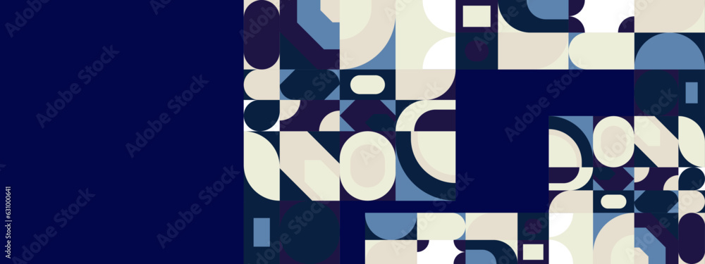 Fototapeta premium vector flat design colorful mosaic banners