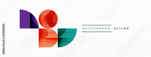 Circular Symphony A Captivating Vector Geometric Abstract Background, Embracing a Harmonious Composition of Intriguing Circles and Captivating Round Shapes, Evoking a Mesmerizing Visual Symphony