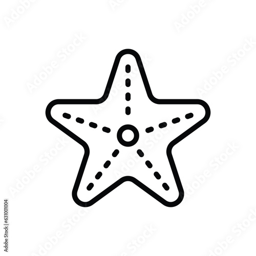 Star Fish icon vector stock illustration.