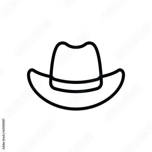 Summer Hat icon vector stock illustration.