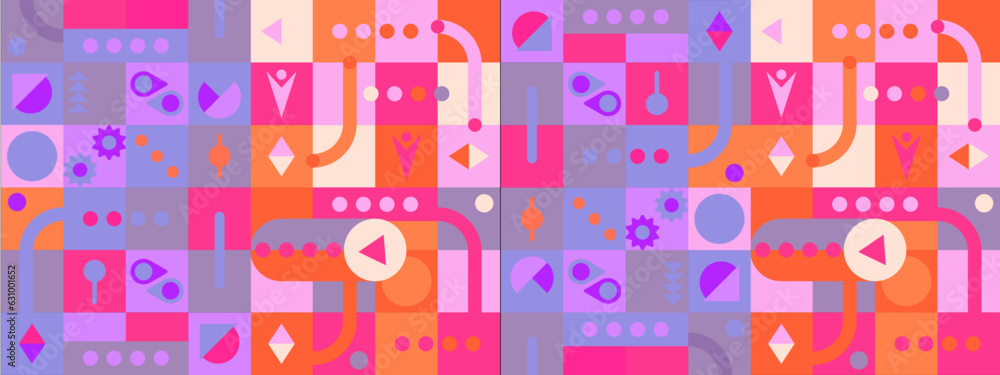 Template with a colorful gradient triangular pattern on each corner position with a space. Modern white geometric background for business or corporate presentation. Vector illustration Template with a colorful gradient triangular pattern on each corner position with a space. Modern white geometric background for business or corporate presentation. Vector illustration