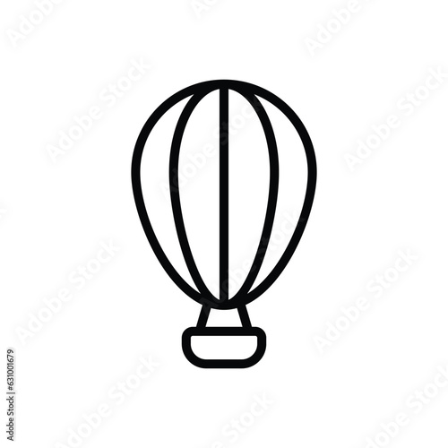 Hot Air Balloon icon vector stock illustration.