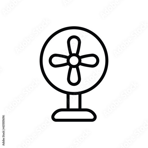 Table Fan icon vector stock illustration.