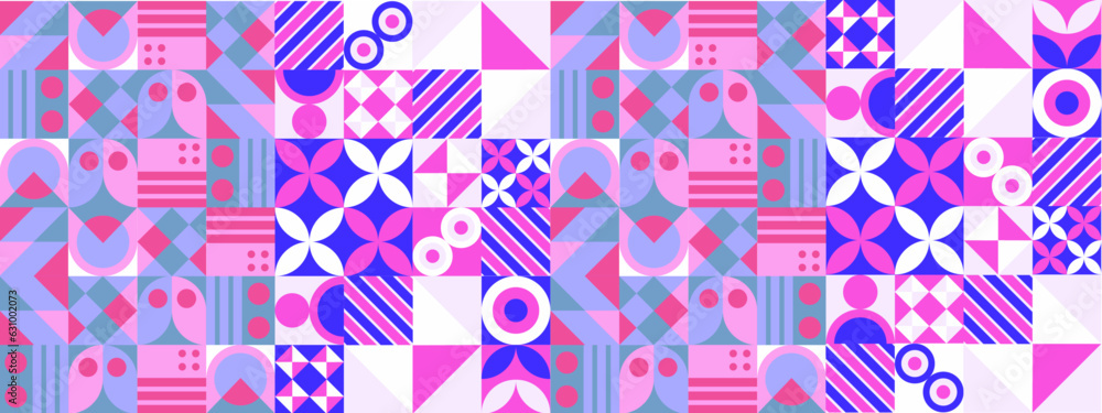 vector flat mosaic banners template vector flat mosaic banners template