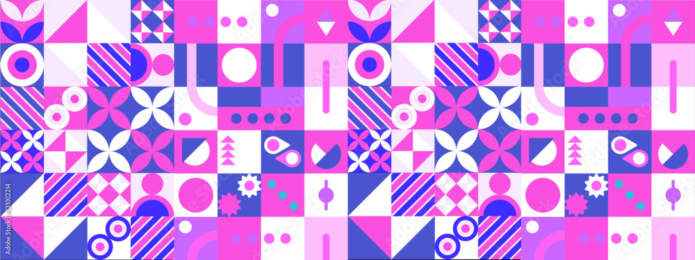 Template with a colorful gradient triangular pattern on each corner position with a space. Modern white geometric background for business or corporate presentation. Vector illustration Template with a colorful gradient triangular pattern on each corner position with a space. Modern white geometric background for business or corporate presentation. Vector illustration
