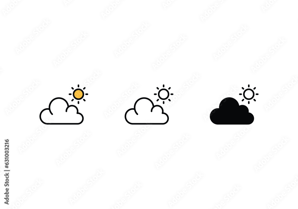 Obraz premium Summer Season icons set vector stock illustration.