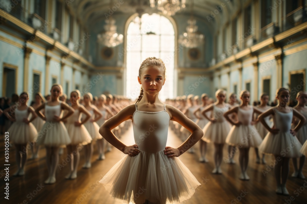 Ballet Class Filled With Young Aspirin, Generative AI
