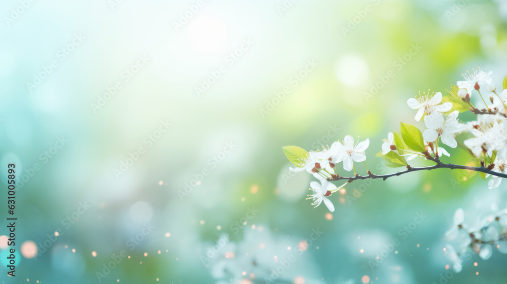 Beautiful Spring background and flower branch on bokeh blur background. Beautiful Spring background and flower branch on bokeh blur background.