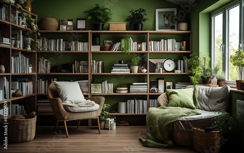 Beautiful living room. Generative AI ©  Creative_studio