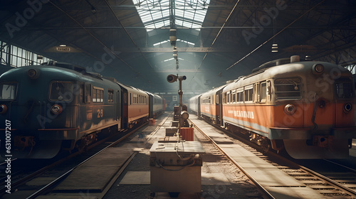 train on the railway