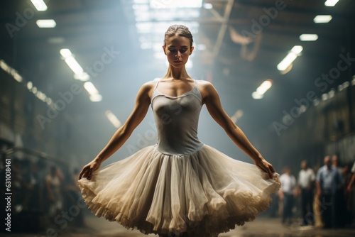 Ballet Dancer Stretching And Warming Up, Generative AI
