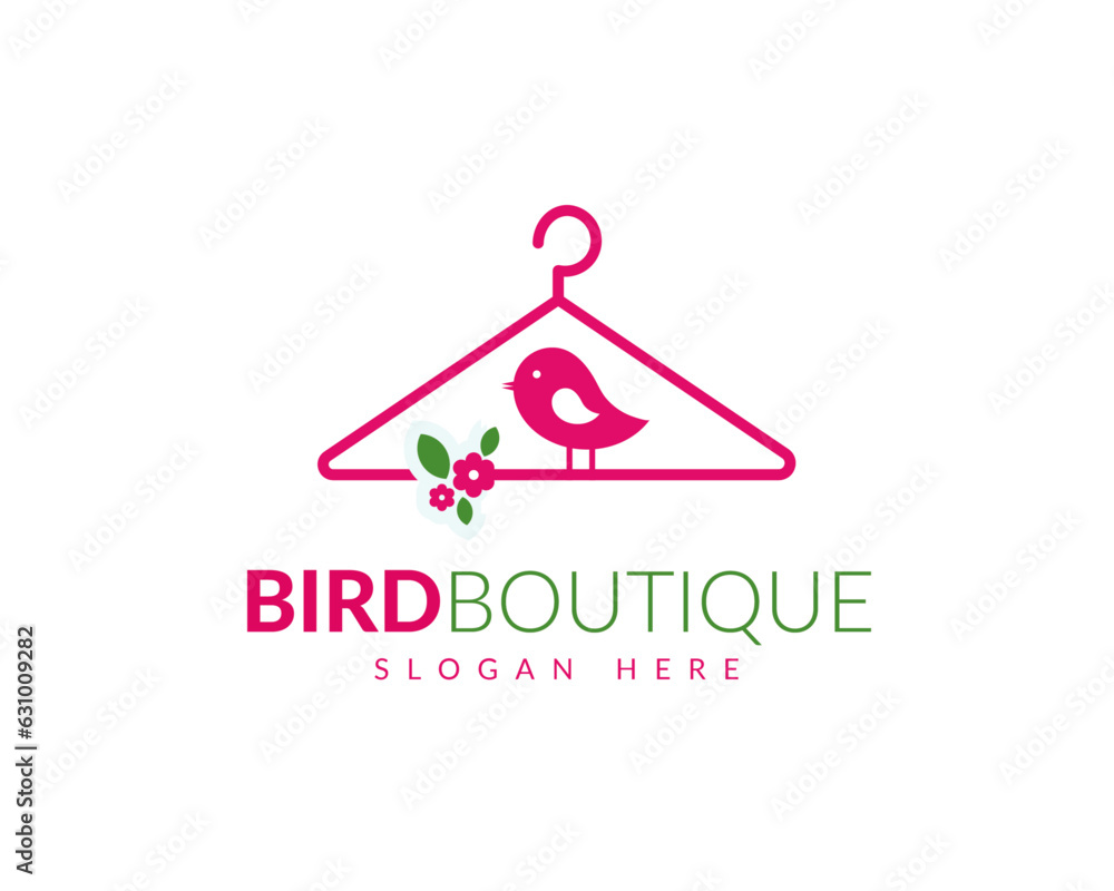 Cute Bird Boutique Logo for Business Cute Bird Boutique Logo for Business